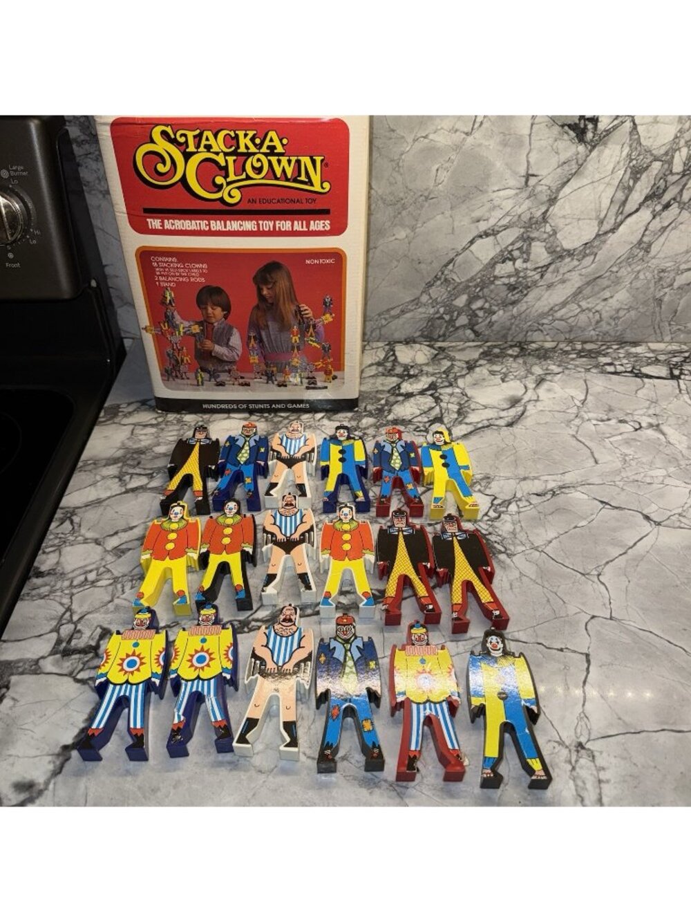 VTG Stack A Clown Boxed Set 18 Clowns No Stands
